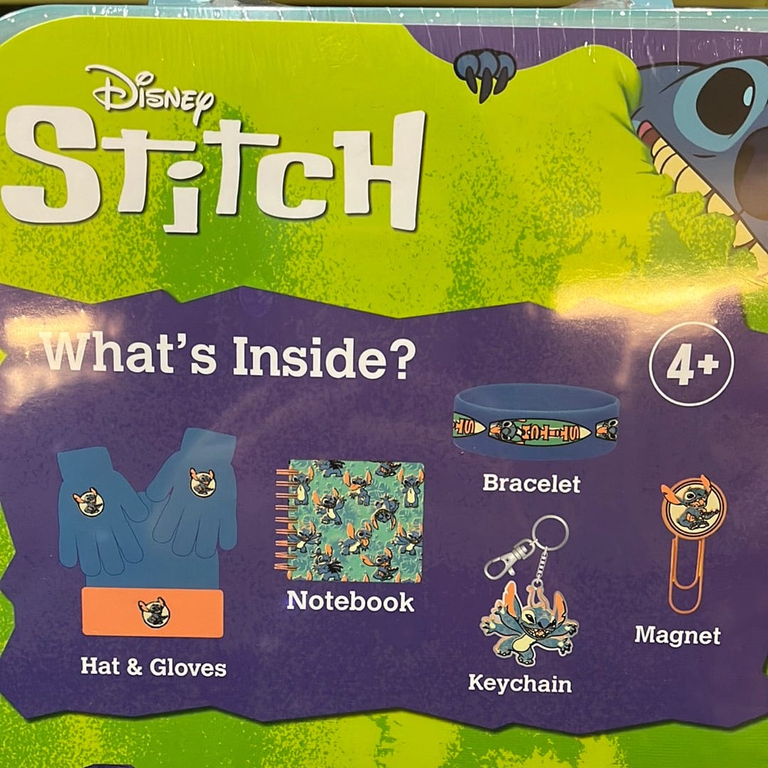 Culture Fly Lilo And Stitch Kids Winter 6-Piece Gift Set: Notebook, Keychain, Bracelet, Magnet, Hat & Gloves Kawaii Gifts 840070934313