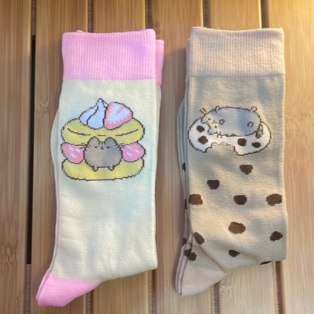 Culture Fly Pusheen Treats Crew Socks Kawaii Gifts 840070929159