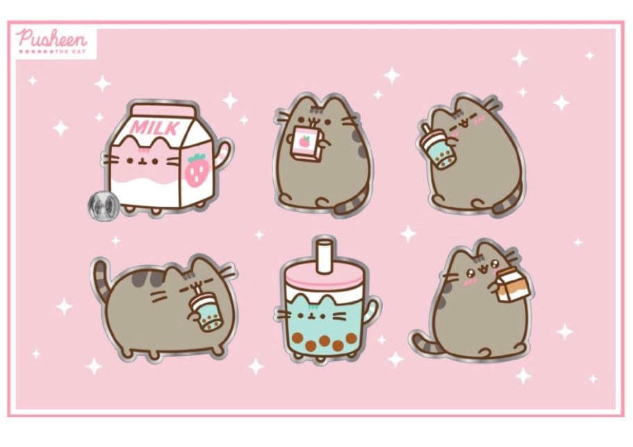Culture Fly Pusheen Sips Enamel Pin Surprise Box Kawaii Gifts