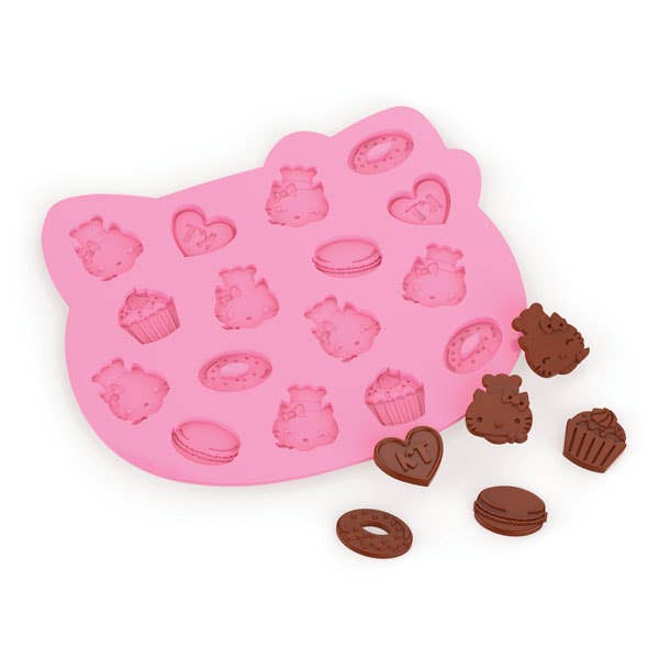 SiliconeZone Hello Kitty Wafer Silicone Mold Kawaii Gifts 4895184100129