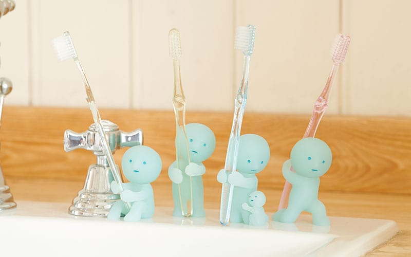 Dreams USA Smiski Toothbrush Stand 3" GID Figures Kawaii Gifts
