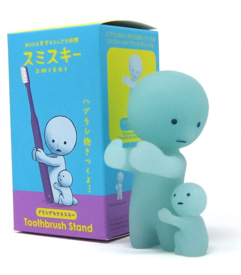 Dreams USA Smiski Toothbrush Stand 3" GID Figures Smiski Hugging Kawaii Gifts 4542202662311