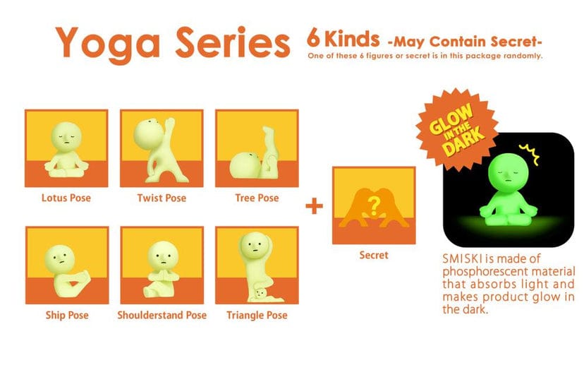 Dreams USA Smiski Yoga Series 3" Figure Surprise Box Kawaii Gifts 4542202662458
