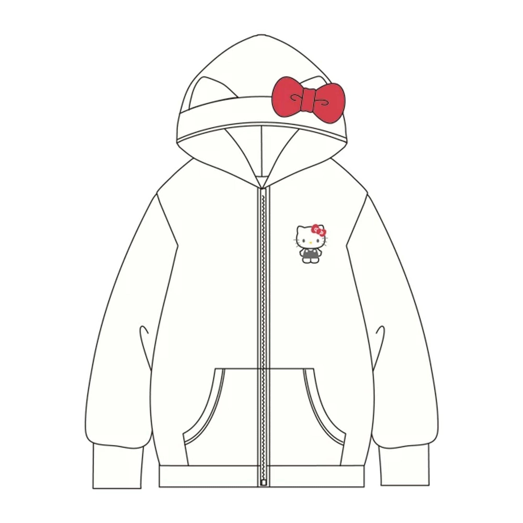 Enesco Sanrio Hoodie With Ears Kawaii Gifts