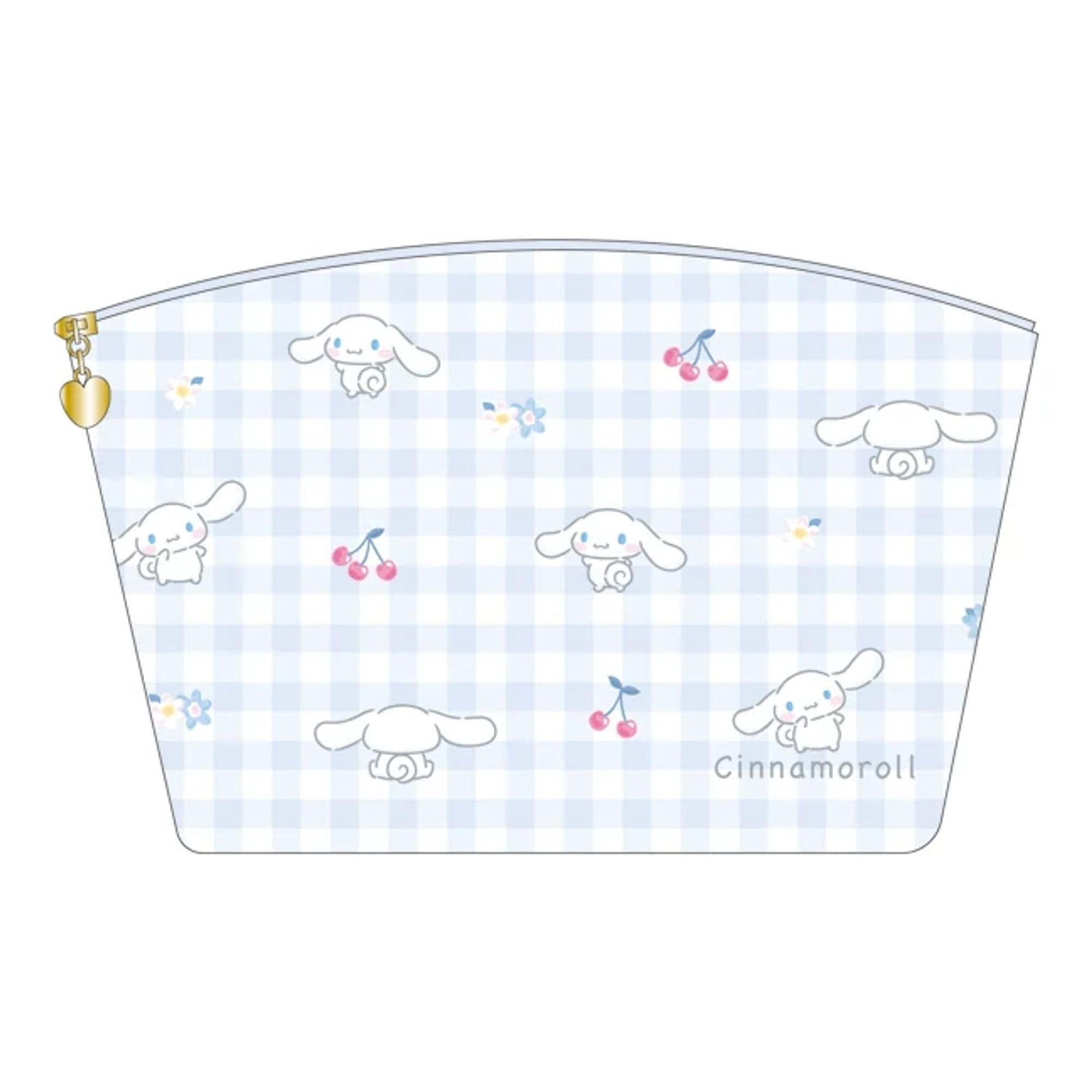 Enesco Sanrio Gingham Makeup Pouch Kawaii Gifts