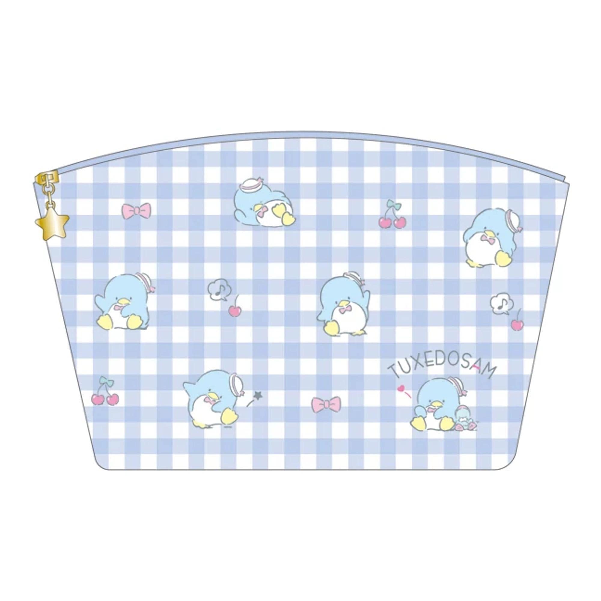 Enesco Sanrio Gingham Makeup Pouch Kawaii Gifts
