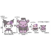 Enesco Sanrio Kuromi and Baku Dress Up 4-Piece Plush Set Kawaii Gifts 4550337911297