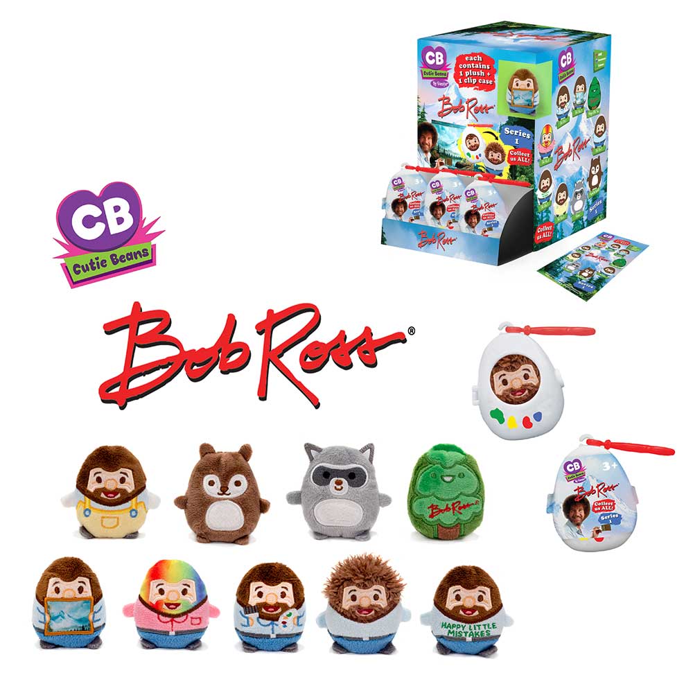Fiesta Toys CUTIE BEANS - 3IN BOB ROSS & Friends Surprise BOX Kawaii Gifts 091671704731
