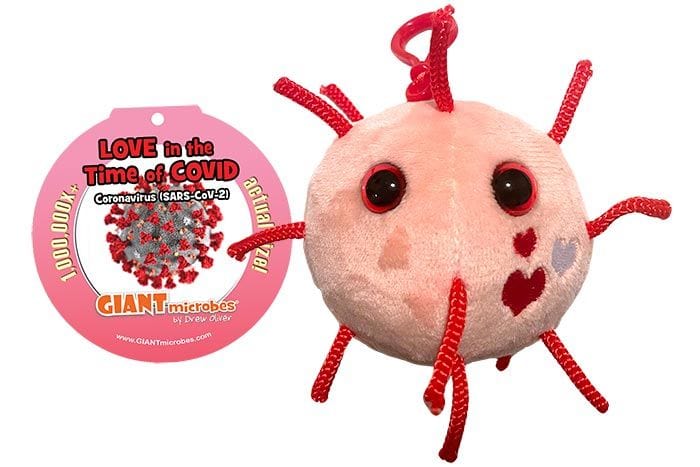 Giant Microbes Love in the Time of Covid Key Chain Kawaii Gifts 846869011487
