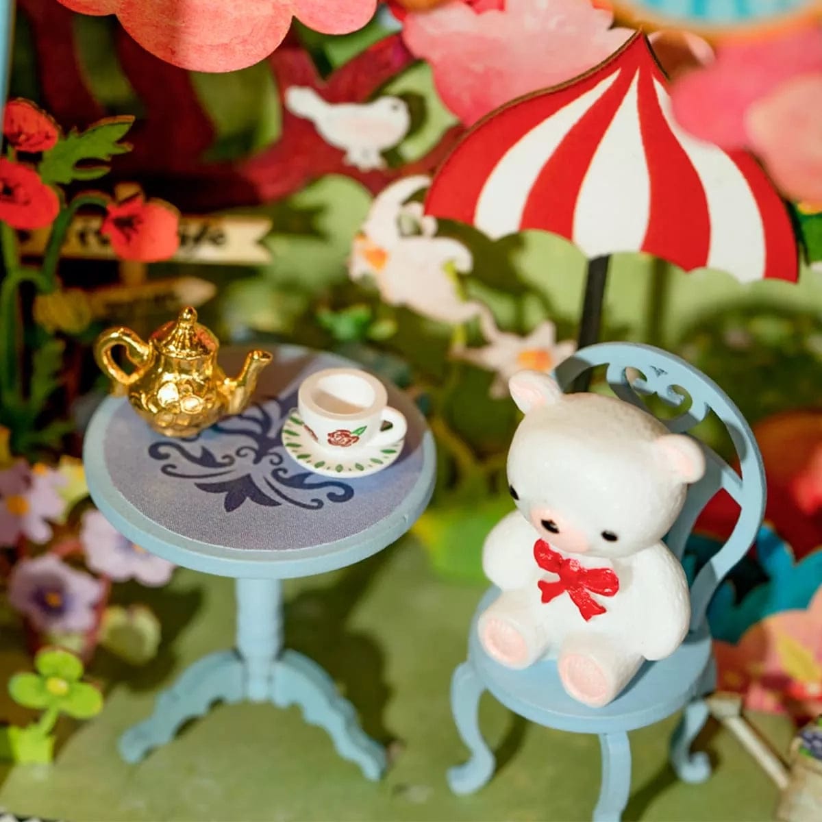 Hands Craft Bear's Sweetie DIY Miniature House (Theater Box) Kit With Drawer Kawaii Gifts