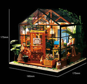 Hands Craft DG104, Cathy's Flower House DIY Miniature Dollhouse Kit Kawaii Gifts 819887023237