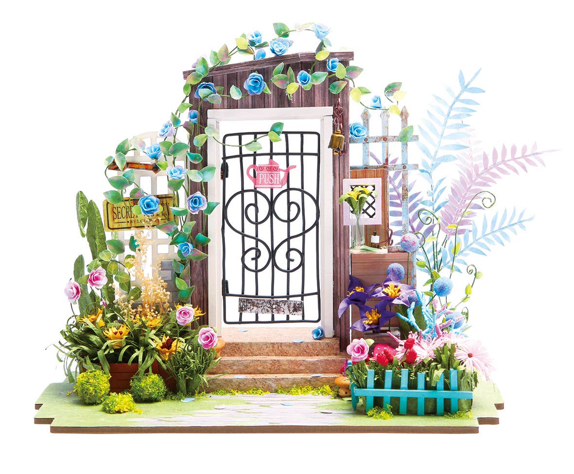 Hands Craft DGM02, DIY Miniature Dollhouse Kit: Garden Entrance Kawaii Gifts 819887027297