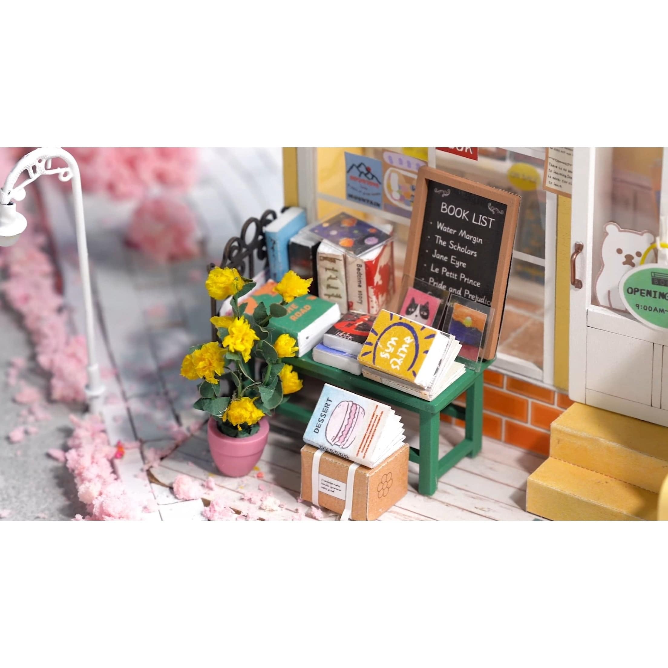 Hands Craft DIY Miniature Dollhouse Kit: Mind-Find Bookstore Kawaii Gifts 850026738421