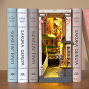 Hands Craft DIY Miniature House Book Nook Kit: Sakura Densya Kawaii Gifts 850026738841