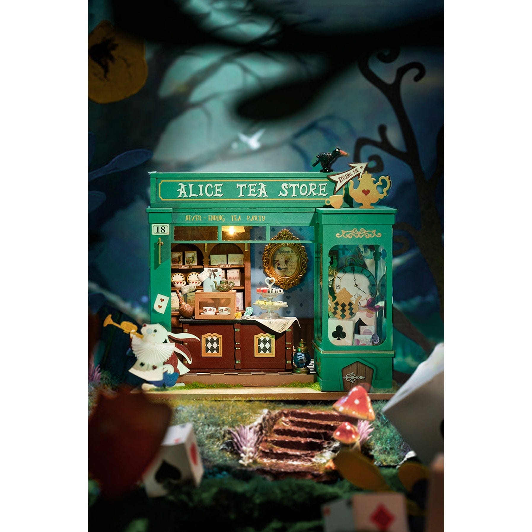 Hands Craft DIY Miniature House Kit: Alice's Tea Store Kawaii Gifts