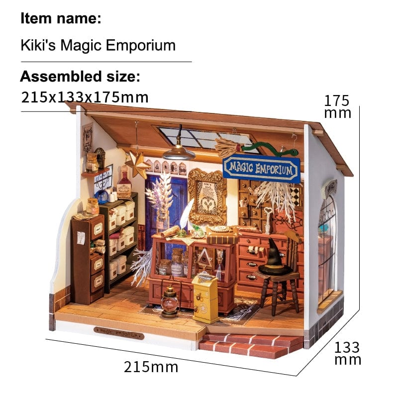 Hands Craft DIY Miniature House Kit: Kiki's Magic Emporium Kawaii Gifts