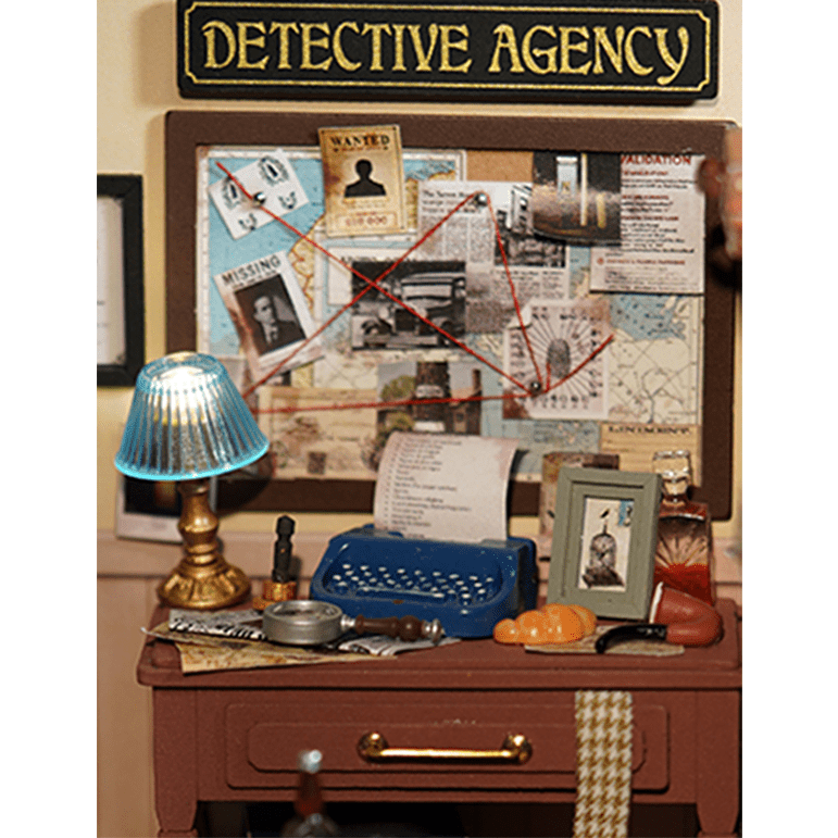 Hands Craft DIY Miniature House Kit: Mose's Detective Agency Kawaii Gifts