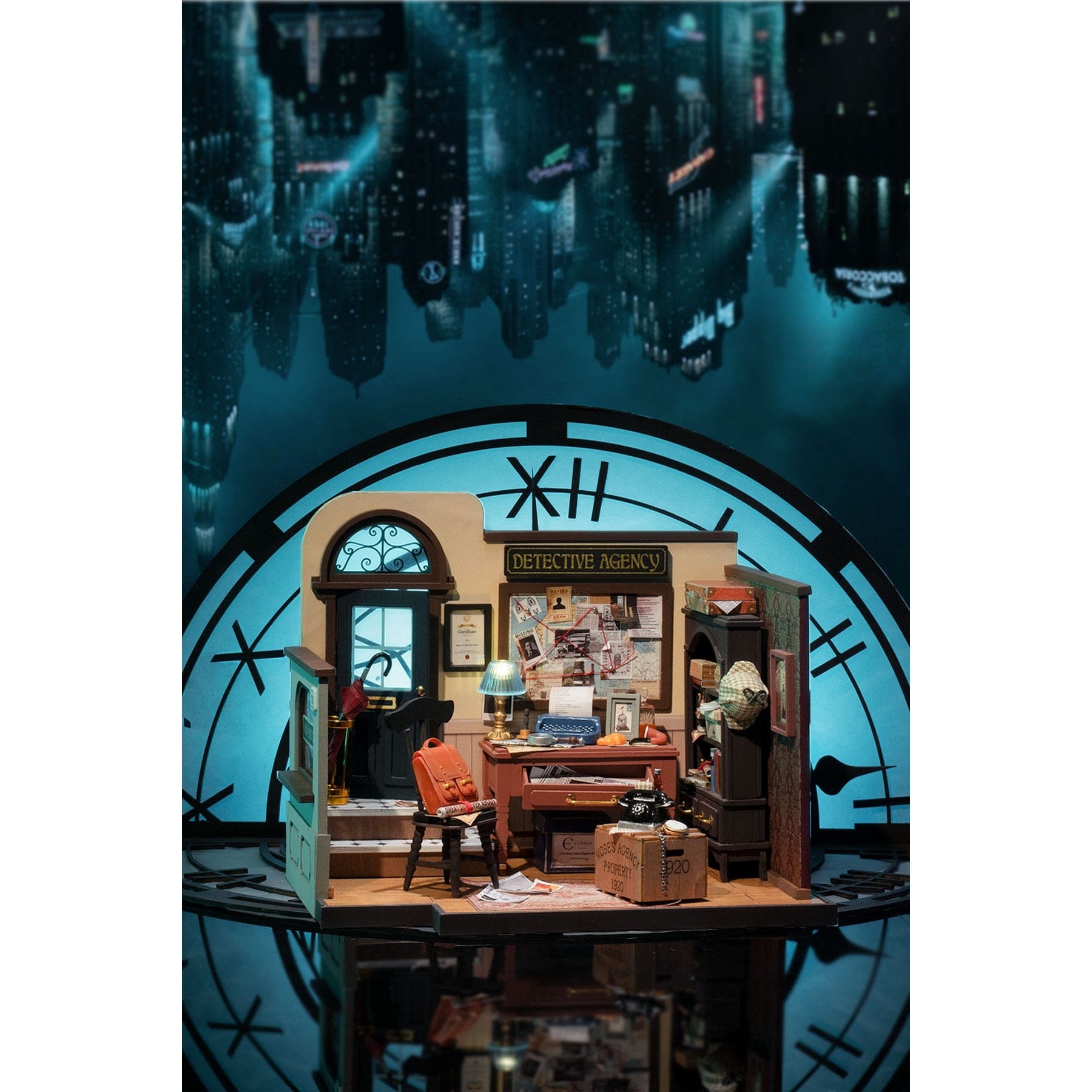 Hands Craft DIY Miniature House Kit: Mose's Detective Agency Kawaii Gifts