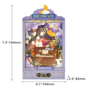 Hands Craft DIY Miniature House (Theater Box) Kit: Starry Melody With Drawer Kawaii Gifts