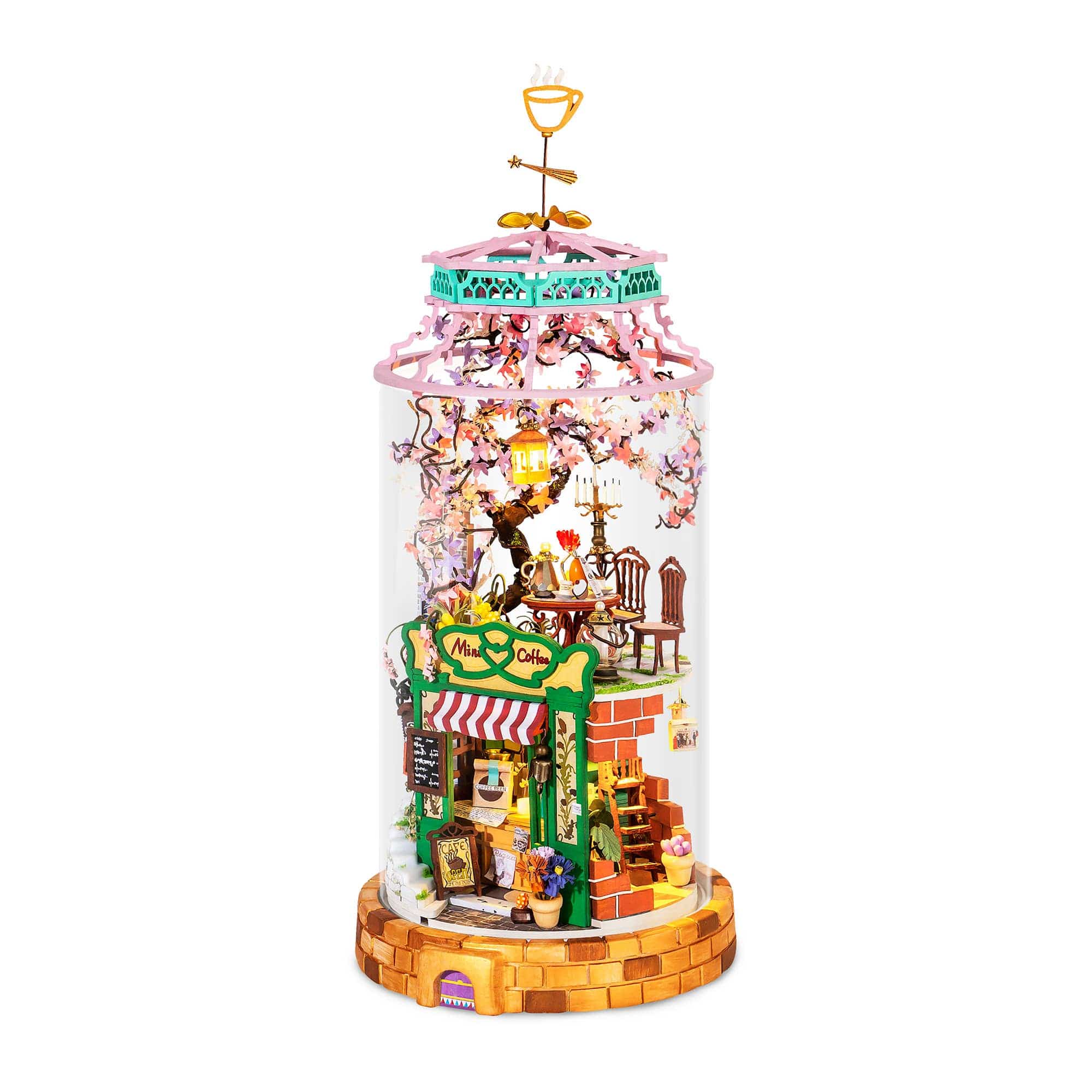 Hands Craft DS004, Magical Cafe DIY Miniature Dollhouse Kit Kawaii Gifts 850026738087