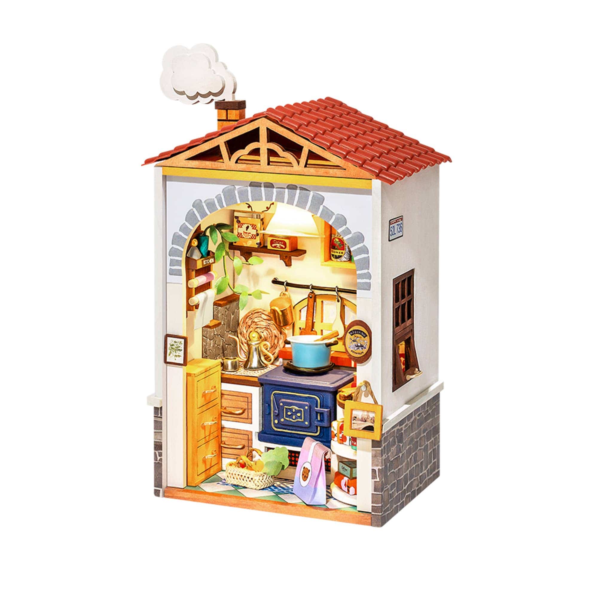 Hands Craft DS011, DIY Miniature House Kit: Flavor Kitchen Kawaii Gifts