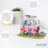 Hands Craft Happy Camper DIY Miniature Dollhouse Kit Kawaii Gifts 819887027303