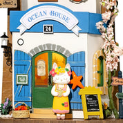 Hands Craft Island Dream Villa DIY Miniature Wall Hanging Kit With Key Hangers Kawaii Gifts