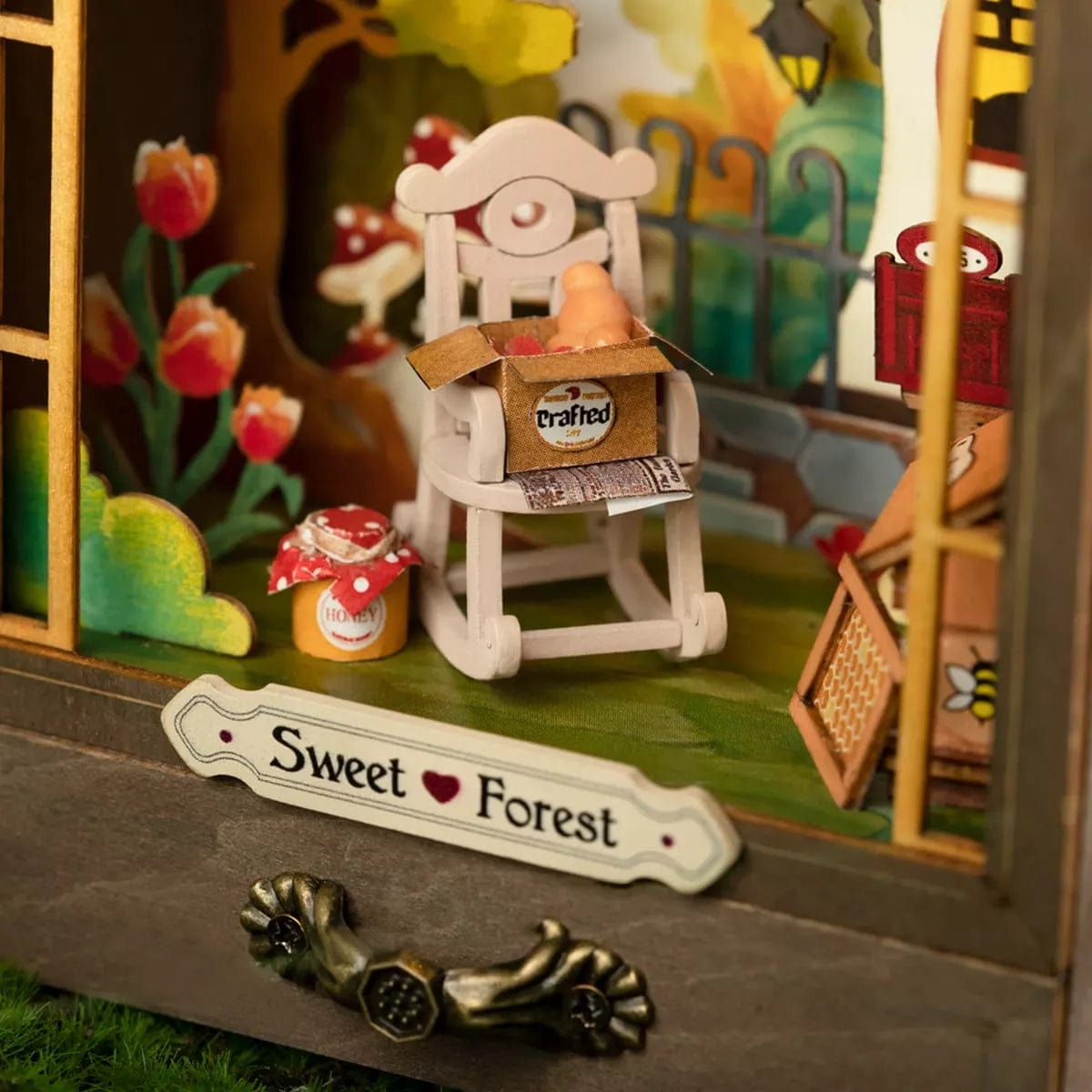 Hands Craft Sweet Forest DIY Miniature House (Theater Box) Kit with Drawer Kawaii Gifts