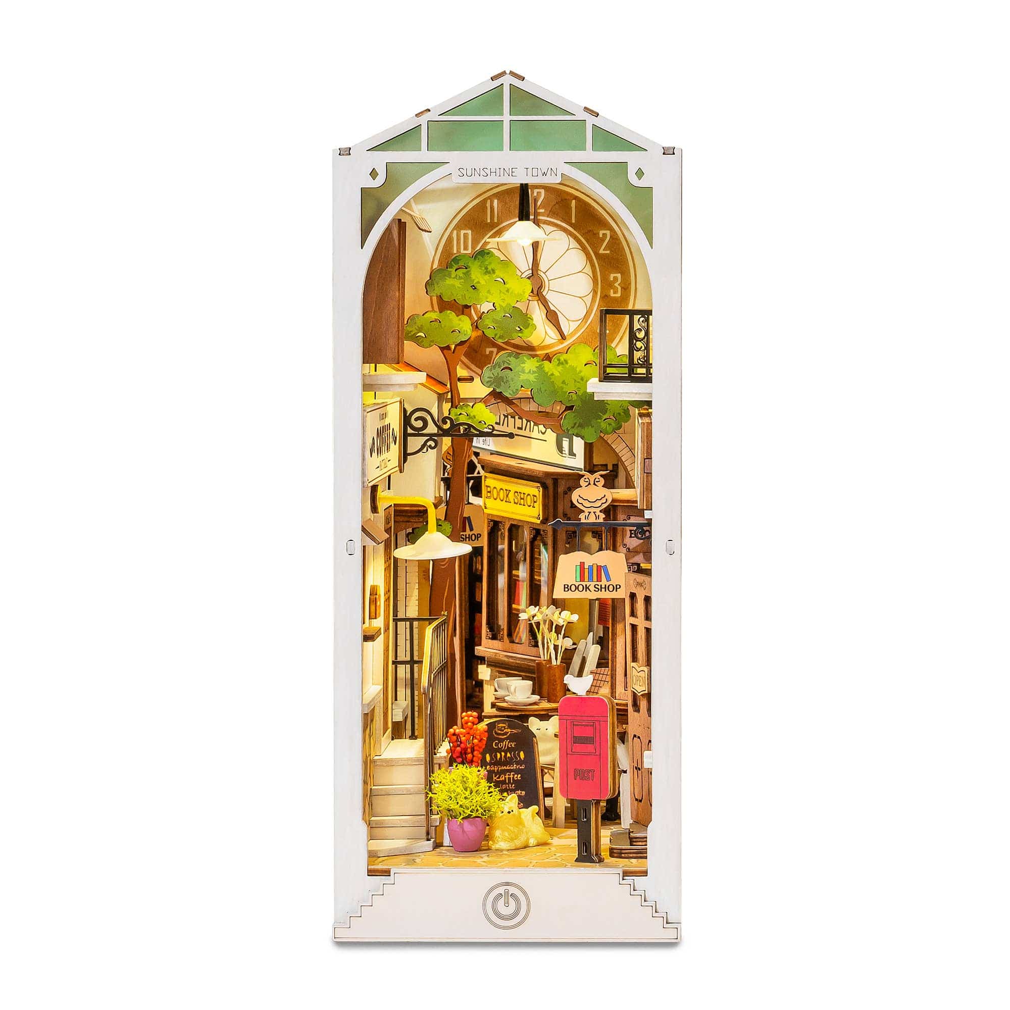 Hands Craft TGB02, DIY Miniature House Book Nook Kit: Sunshine Town Kawaii Gifts 850026738858