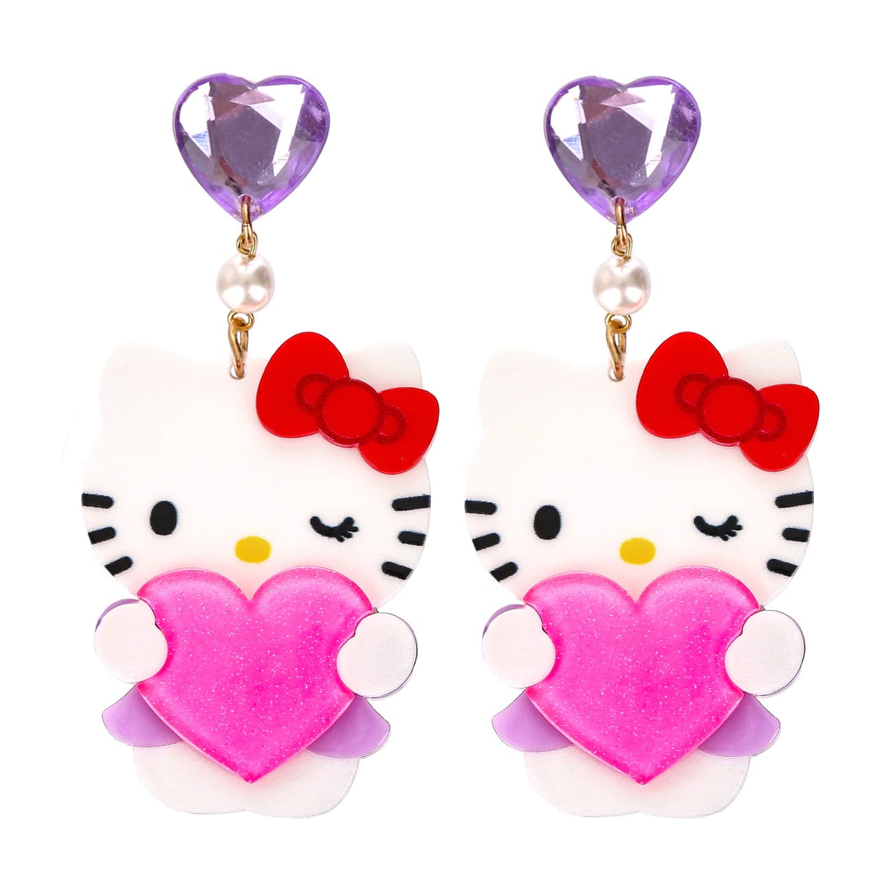 Irregular Choice Hello Kitty Kitty Love Earrings Kawaii Gifts 5052529692667