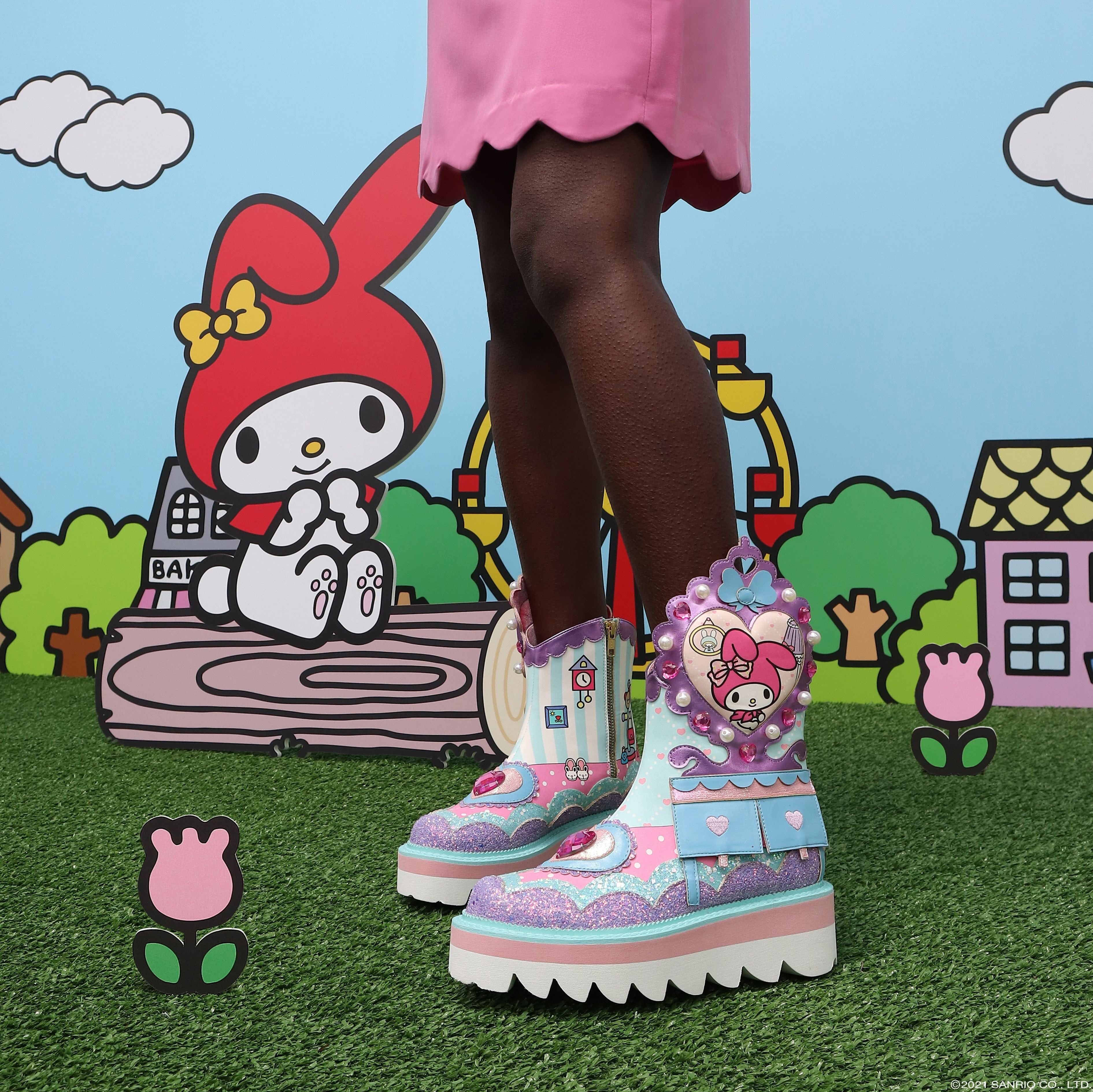 Irregular Choice Hello Kitty & My Melody Just Be You! Boots Kawaii Gifts