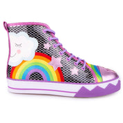 Irregular Choice It's Always Sunny Sneakers: Lilac & Black Kawaii Gifts