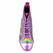 Irregular Choice It's Always Sunny Sneakers: Lilac & Black Kawaii Gifts