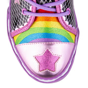 Irregular Choice It's Always Sunny Sneakers: Lilac & Black Kawaii Gifts