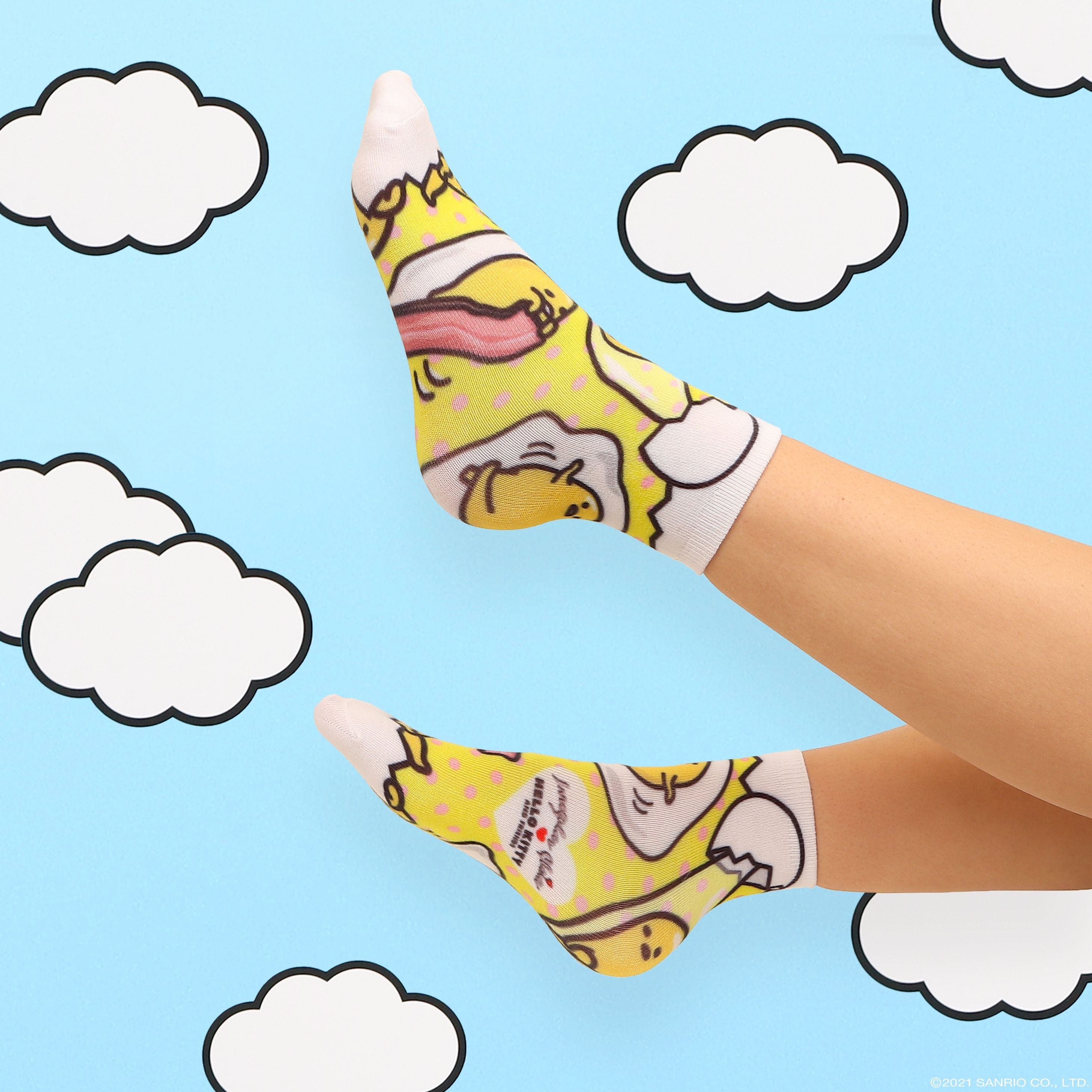 Irregular Choice Gudetama Lazy Egg Socks Kawaii Gifts 5052529692605