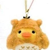 San-X Deer Rilakkuma's Homemade Pie 3.7" Birdie in an Owl Costume Plush with Key Chain