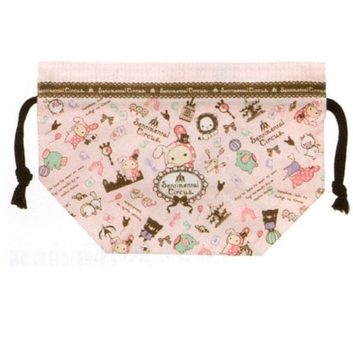 San-X Sentimental Circus Drawstring Bento Pouch