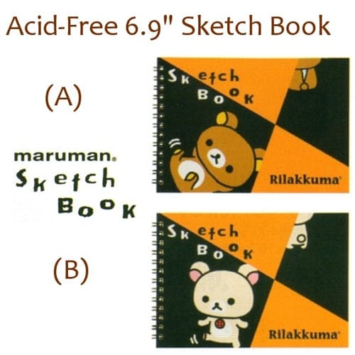 San-X Rilakkuma Maruman Art 6.9" Sketch Books