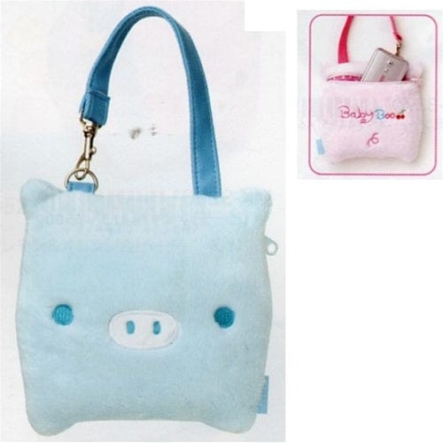 San-X Baby Boo Plushy Purse with Strap: Blue