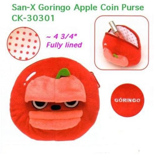 San-X Goringo Apple Coin Purse: Red Apple "Gori"
