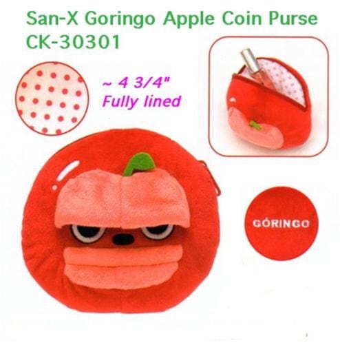San-X Goringo Apple Coin Purse: Red Apple "Gori"