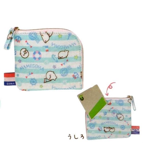 San-X Mamegoma Little Seals Sailor 4.1" Coin Purse