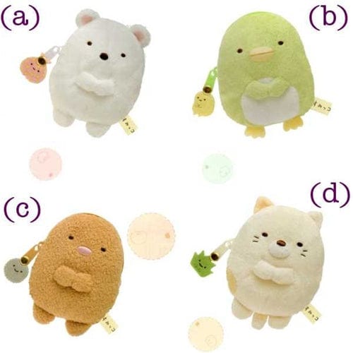 San-X Sumikko Gurashi "Things in the Corner" 3.5" Plushy Coin Purse: Ton Katsu Fried Pork Cutlet
