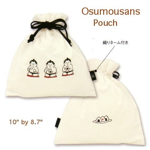Mind Wave Osumou Sans Drawstring Pouch: White
