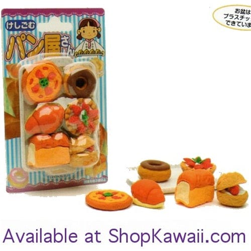 Iwako Bakery 6-Piece Eraser Set
