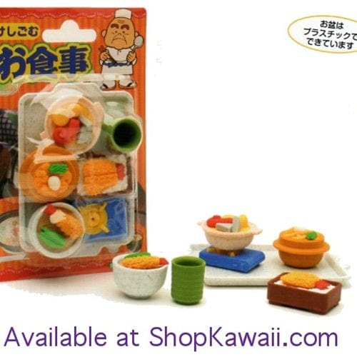Iwako Japanese Diner 6-Piece Eraser Set