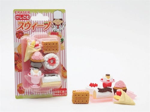 Iwako Sweet Treats 6-Piece Eraser Set