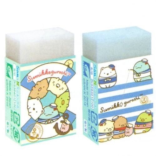 San-X Sumikko Gurashi "Things in the Corner" Marine Style Erasers