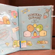 Kawaii Import Blue Summiko Gurashi Claw MAchine 6+1 Sliding Zip Lock Pockets A4 Plastic File Folder Kawaii Gifts 4974413667869