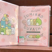 Kawaii Import Pink We Love Summiko 6+1 Sliding Zip Lock Pockets A4 Plastic File Folder Kawaii Gifts 4974413667852